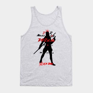 Super mom black widow style Tank Top